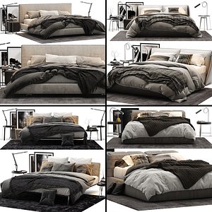 bed colection 02 - 3D model