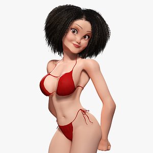 Beautiful Girl With Short Curly Hair