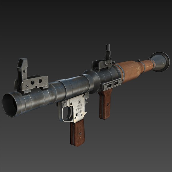 3d model rpg-7 launcher