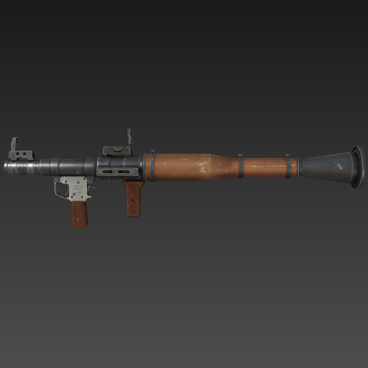3d model rpg-7 launcher