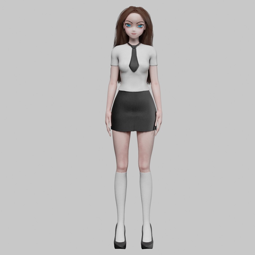 Basic Standard Girl V33462 3D Model - TurboSquid 2271984