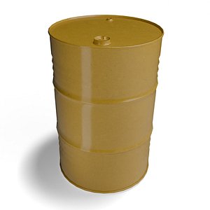 3D Yellow Oil Drum