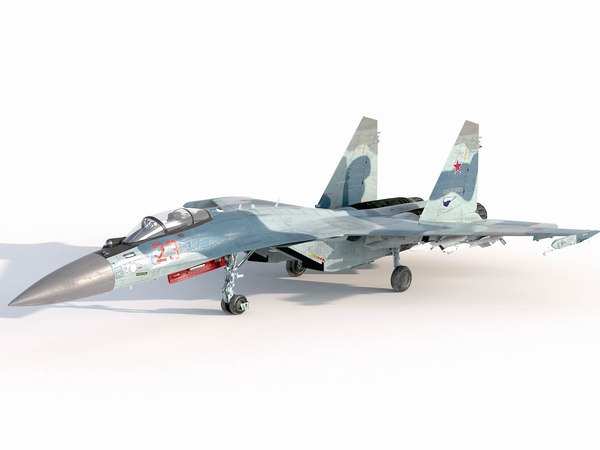 su-35 フランカー （スホーイSu-35フランカーE3Dモデル