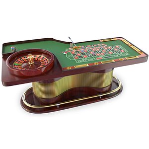 3D Casino Roulette Table model
