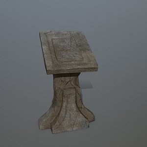 3D lectern model