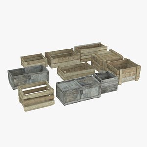 Old Wooden Boxes Pack