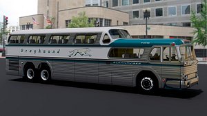 GMC PD-4501 Scenicruiser in 1950s 3D