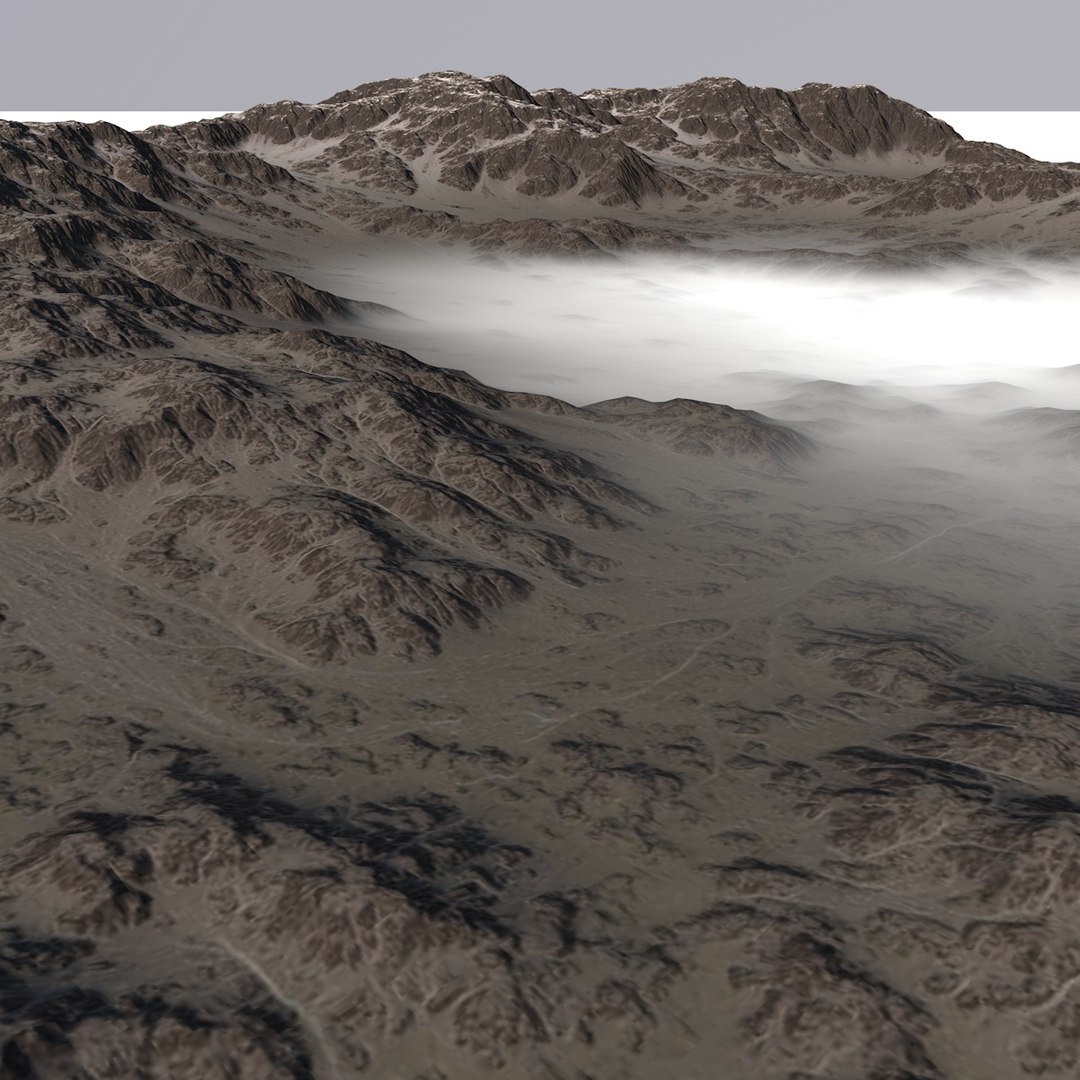 Snowy valley 3D model - TurboSquid 1293945