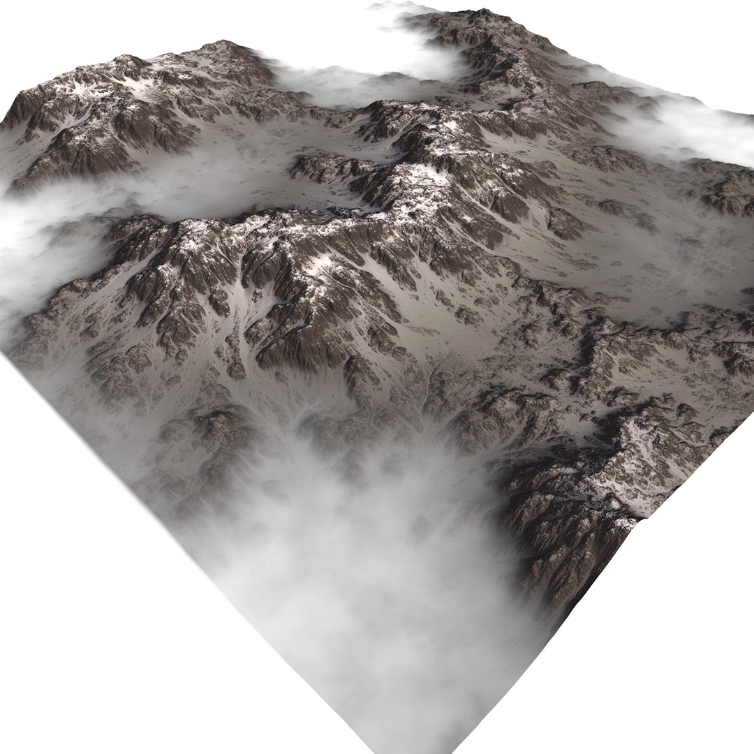 Snowy Valley 3D Model - TurboSquid 1293945