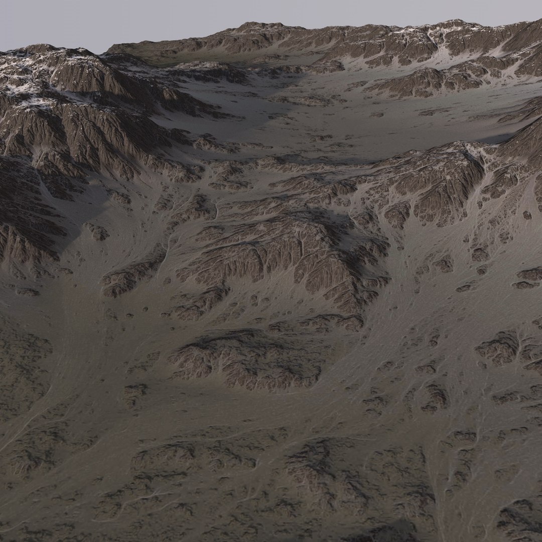 Snowy Valley 3D Model - TurboSquid 1293945