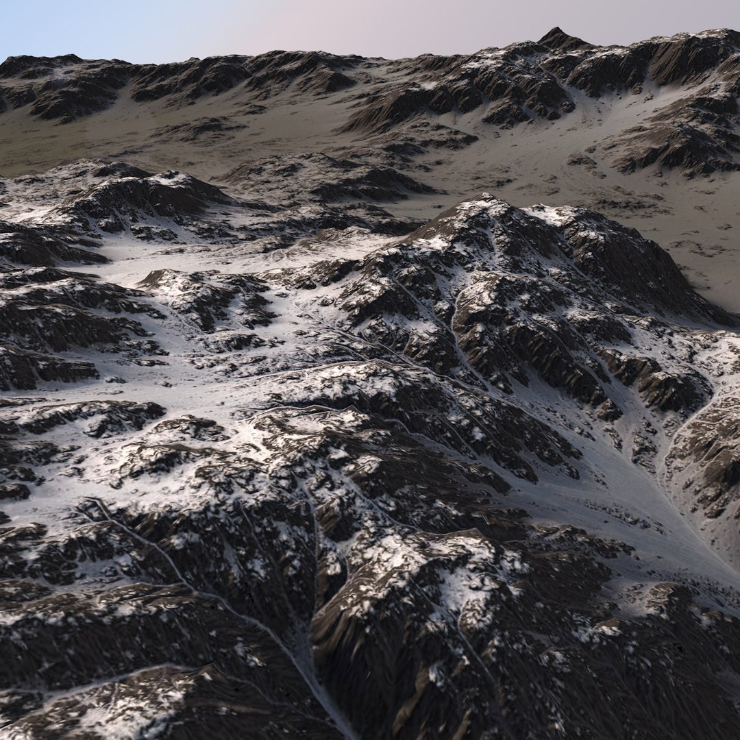 Snowy Valley 3D Model - TurboSquid 1293945