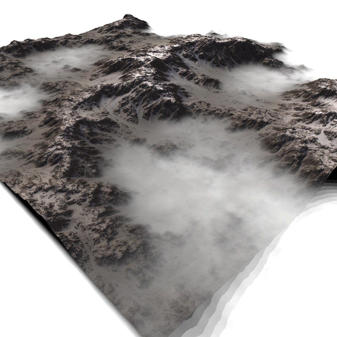 Snowy Valley 3D Model - TurboSquid 1293945