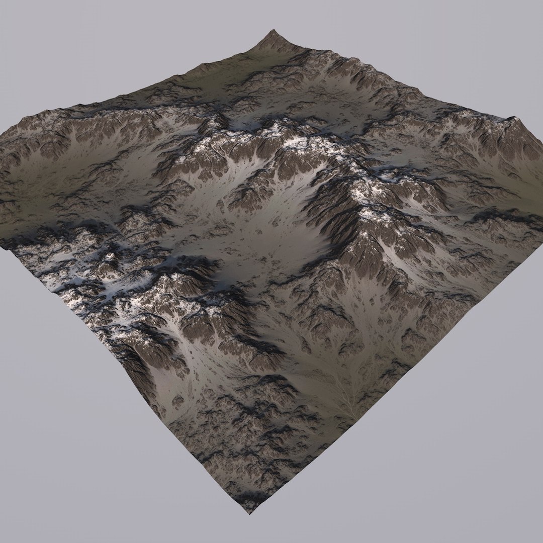 Snowy Valley 3D Model - TurboSquid 1293945