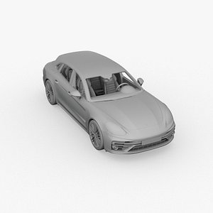 3D model porsche panamera turbo s sport turismo 2021