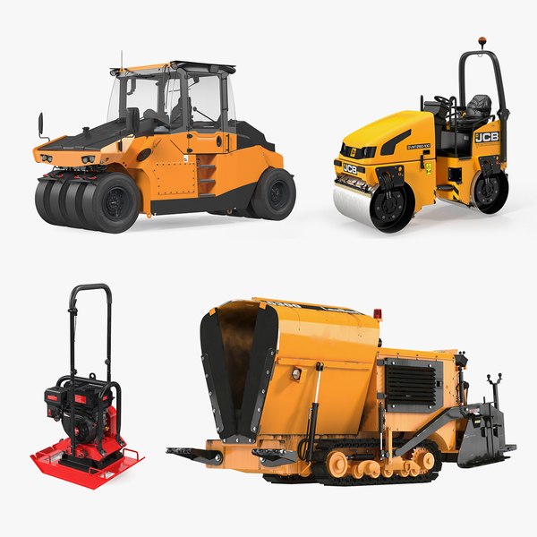 3D Single Drum Compactor Vehicle Dirty Rigged model - TurboSquid 1750104