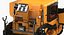 rigged road compactors 2 3D model