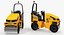 rigged road compactors 2 3D model