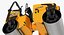 rigged road compactors 2 3D model
