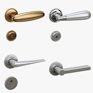 door knob 3d obj
