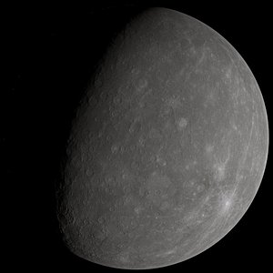 3d photorealistic mercury planets