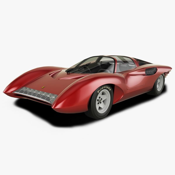 3D 1968 Pininfarina P5 concept model