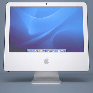 apple imac g5 core 3d model