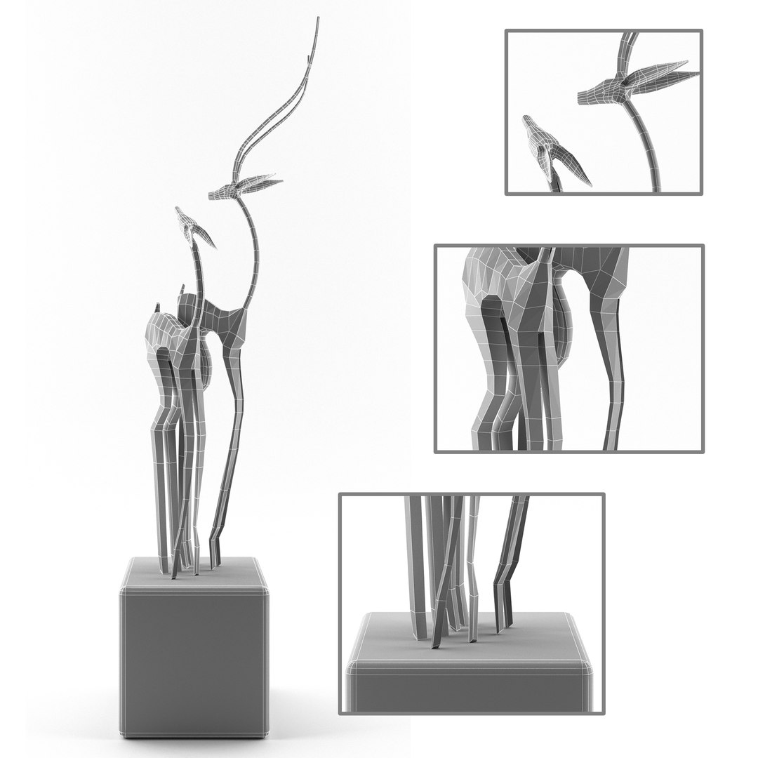 statue gazelle 3D model https://p.turbosquid.com/ts-thumb/ym/CkZvBf/G4hxP4ZN/deliver_01/jpg/1513976068/1920x1080/fit_q87/8caa0bcd1d4b01fa4a1196e7aec943cd30a7bf7b/deliver_01.jpg