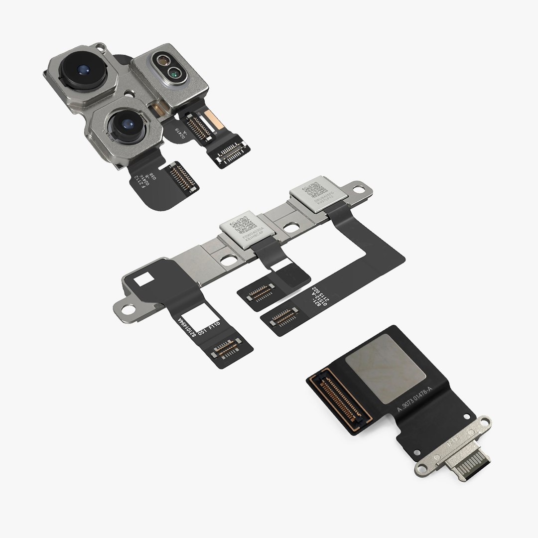 12 9 iPad Pro Components Collection 3D model preview