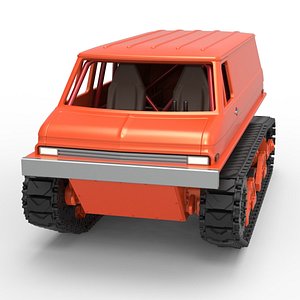 3D model Diecast Vintage Monster tank Version 3 Scale 1 to 25