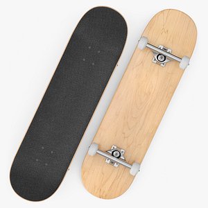 3d realistic skateboard model