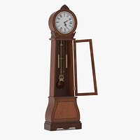 Grandfather Clock With Chime Dark Wood Open