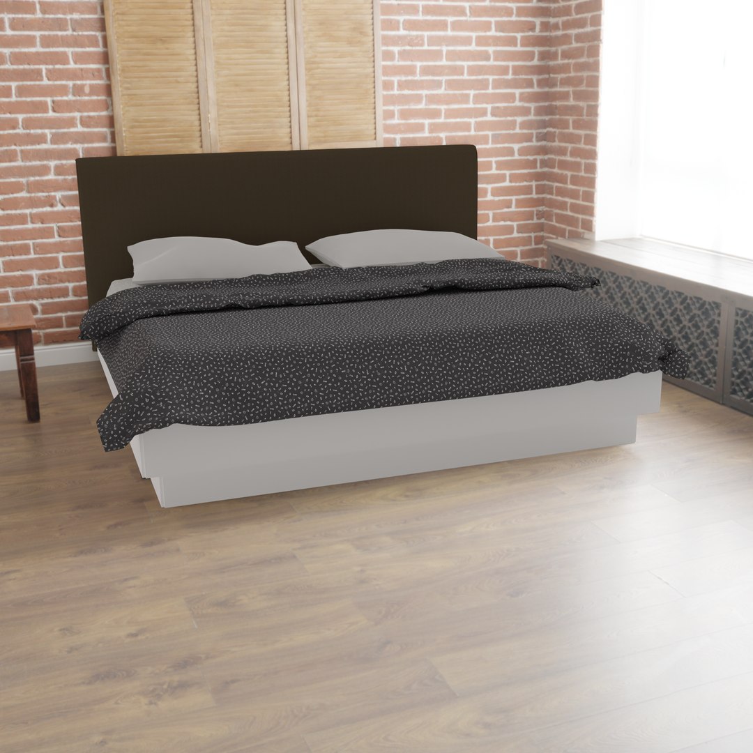 King Size Bed 180x200cm By Boconcept Houston 3D Model TurboSquid 2059801