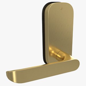Gold Internal Door Handle 3D model