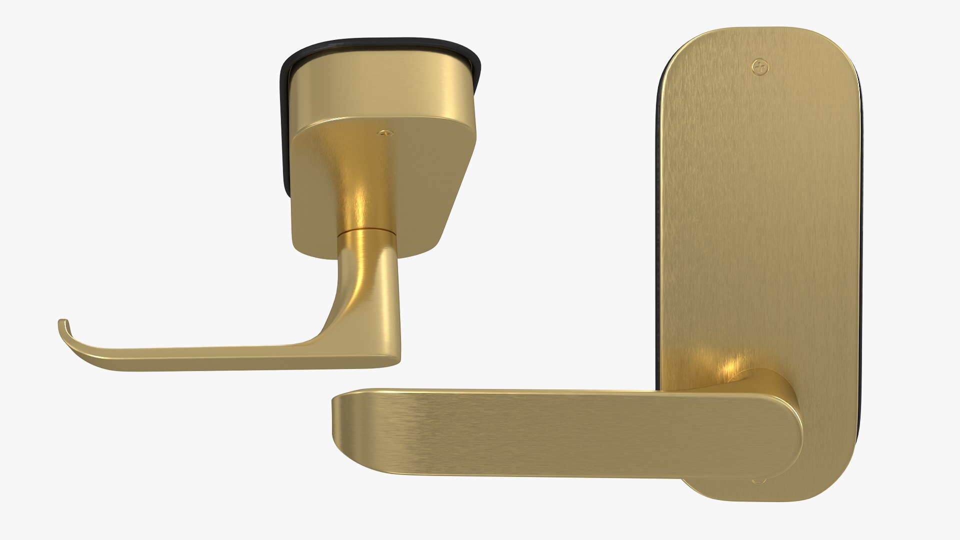 Gold Internal Door Handle 3D Model TurboSquid 1912471