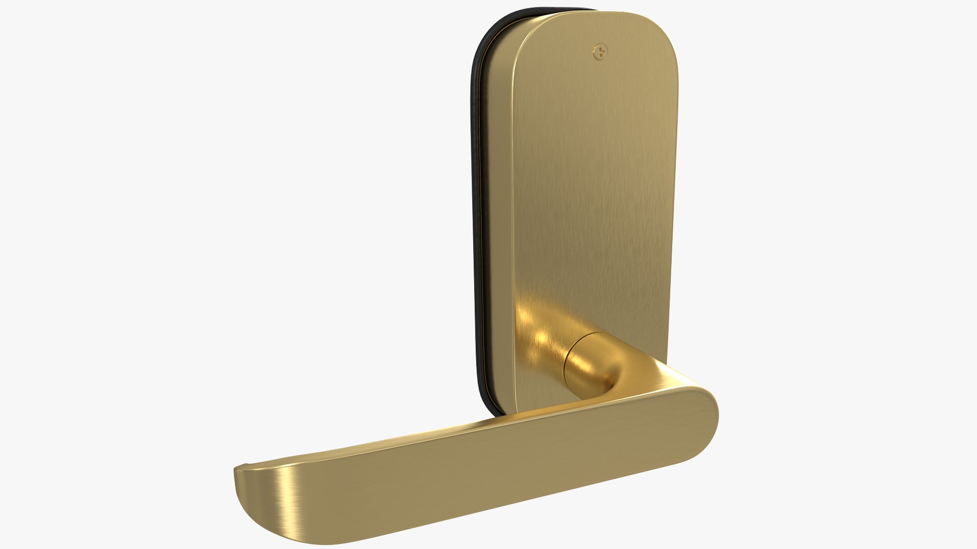 Gold Internal Door Handle 3D model preview