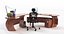 Office Desk with Chair & Props 4