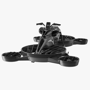 Fly Black Hoverbike XTURISMO 3D