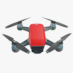 dji spark quadcopter 3D
