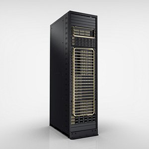 Next Gen AI Data Center Server Rack  High Detail PBR  FBX OBJ STL