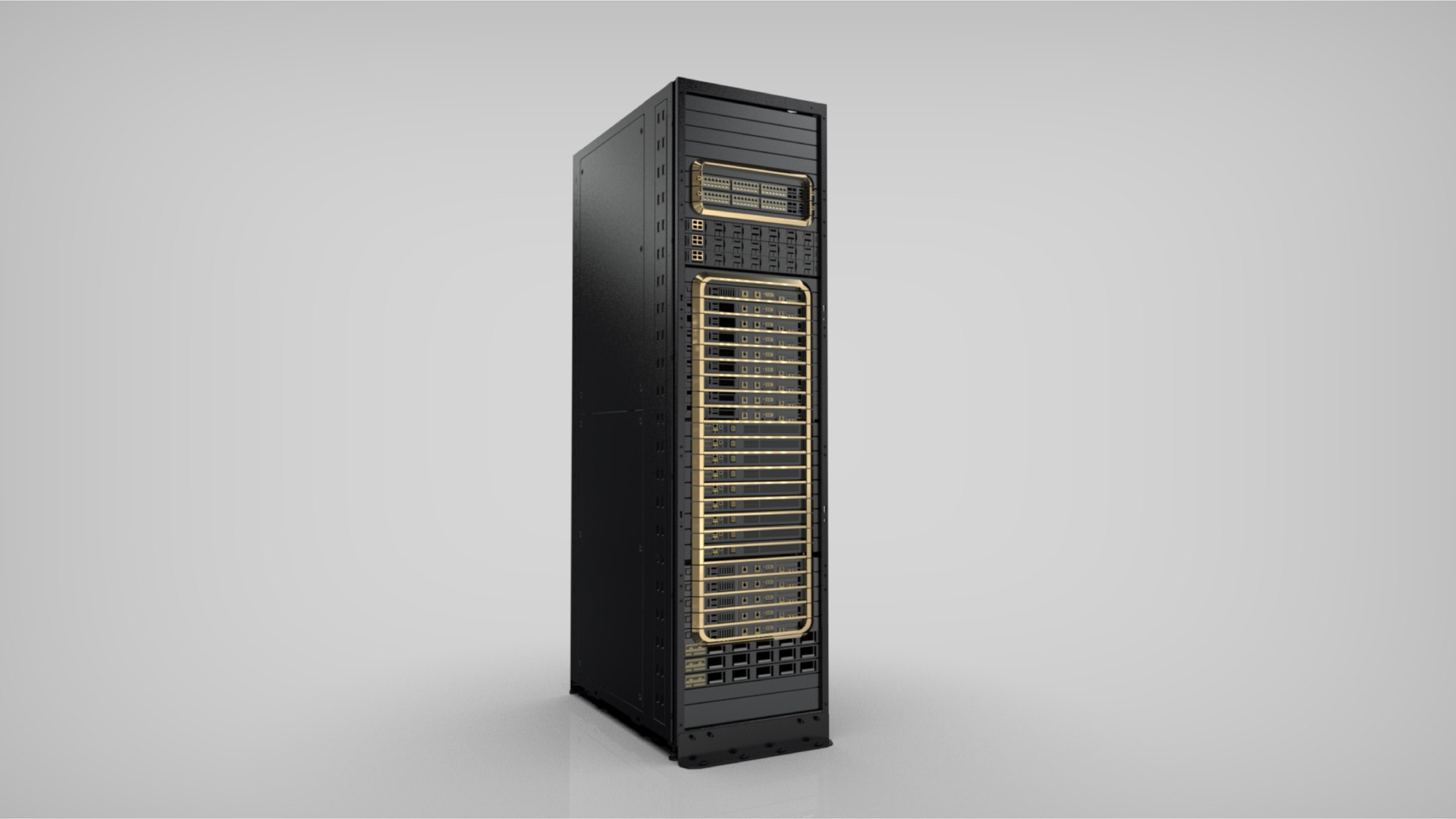 Blackwell GB300 AI Server Rack High Detail Data Center 3D Model FBX OBJ ...