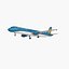 3D model airlines ready airplane