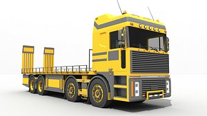 3D truck flatbed construction model