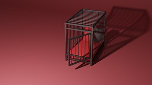 Cage bed 3D model