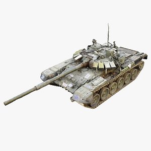 T-90 tank destroyed model