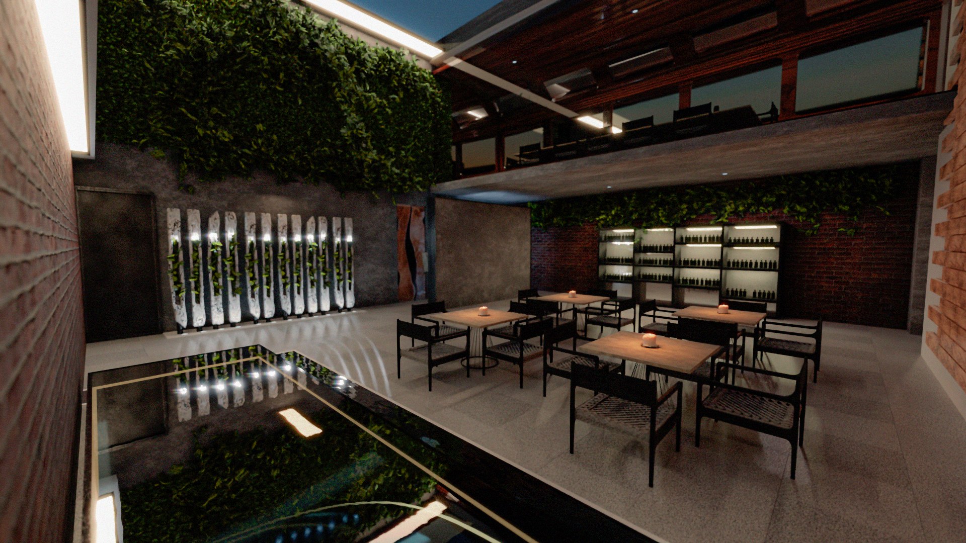 Modern Restaurant Scene 3D - TurboSquid 1694024