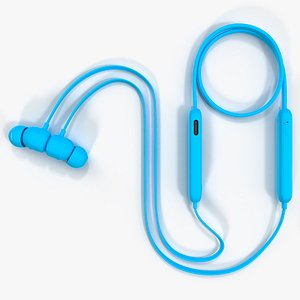 Beats Flex Earphones Flame Blue Folded