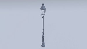 Historical gas lantern 3D