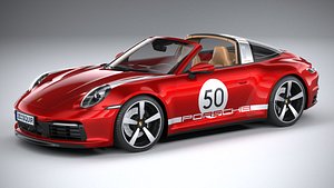 porsche 911 targa 3D