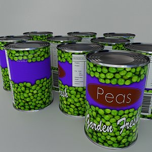 Tinned Peas tin can