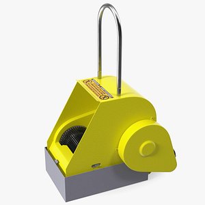 3D model Yellow Industrial Boot Scrubber